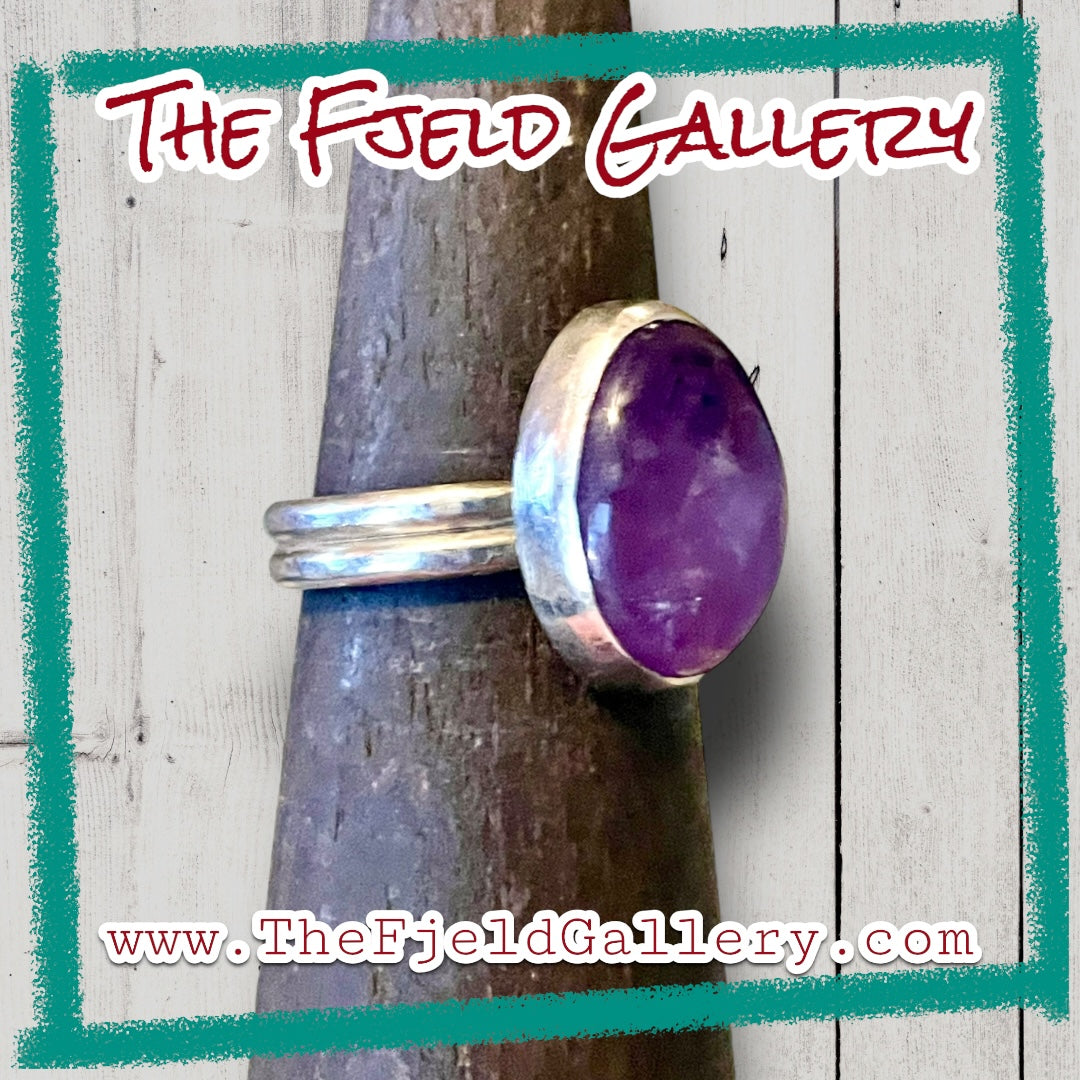 Handmade Amethyst Sterling Silver Ring