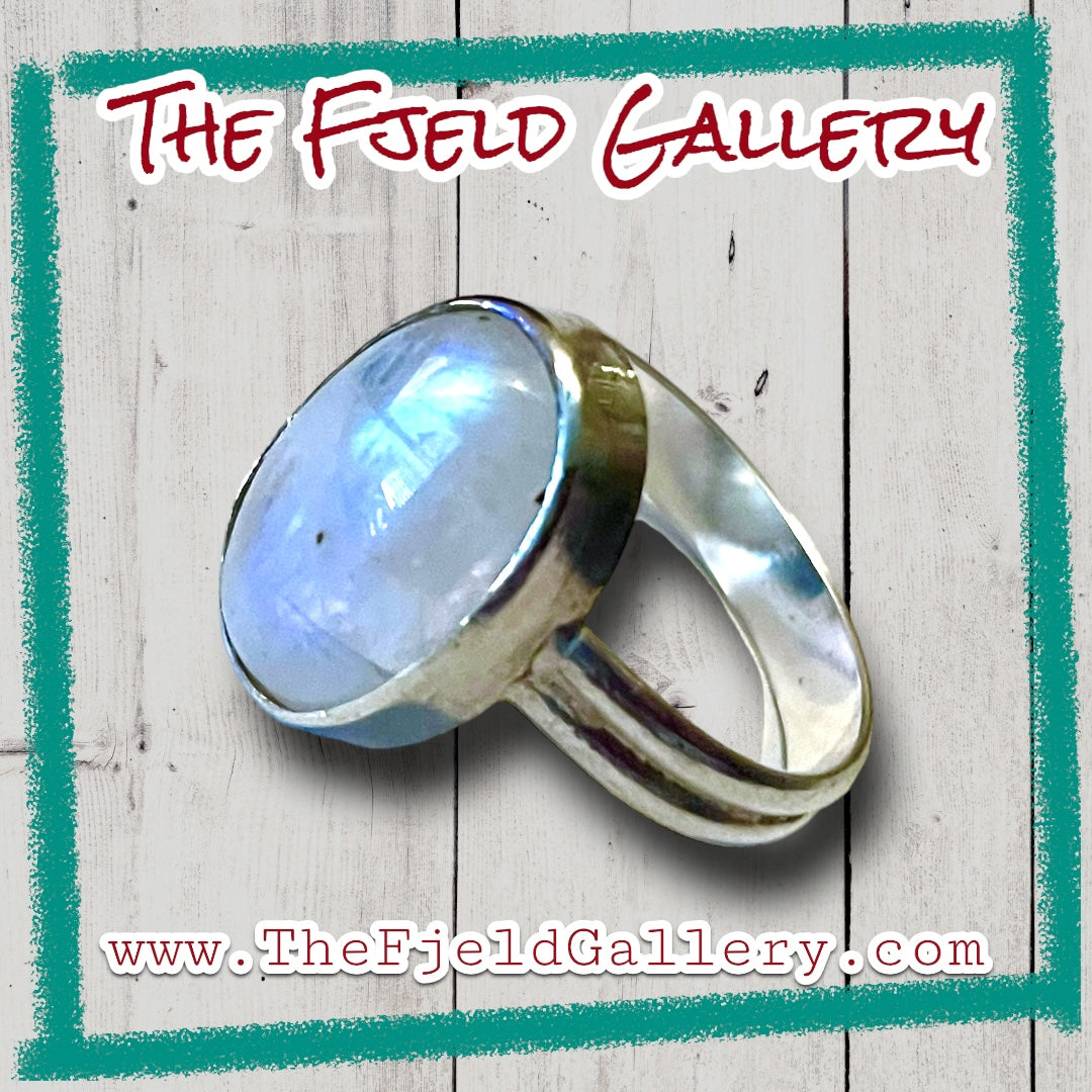 Handmade Sterling Silver Moonstone Ring