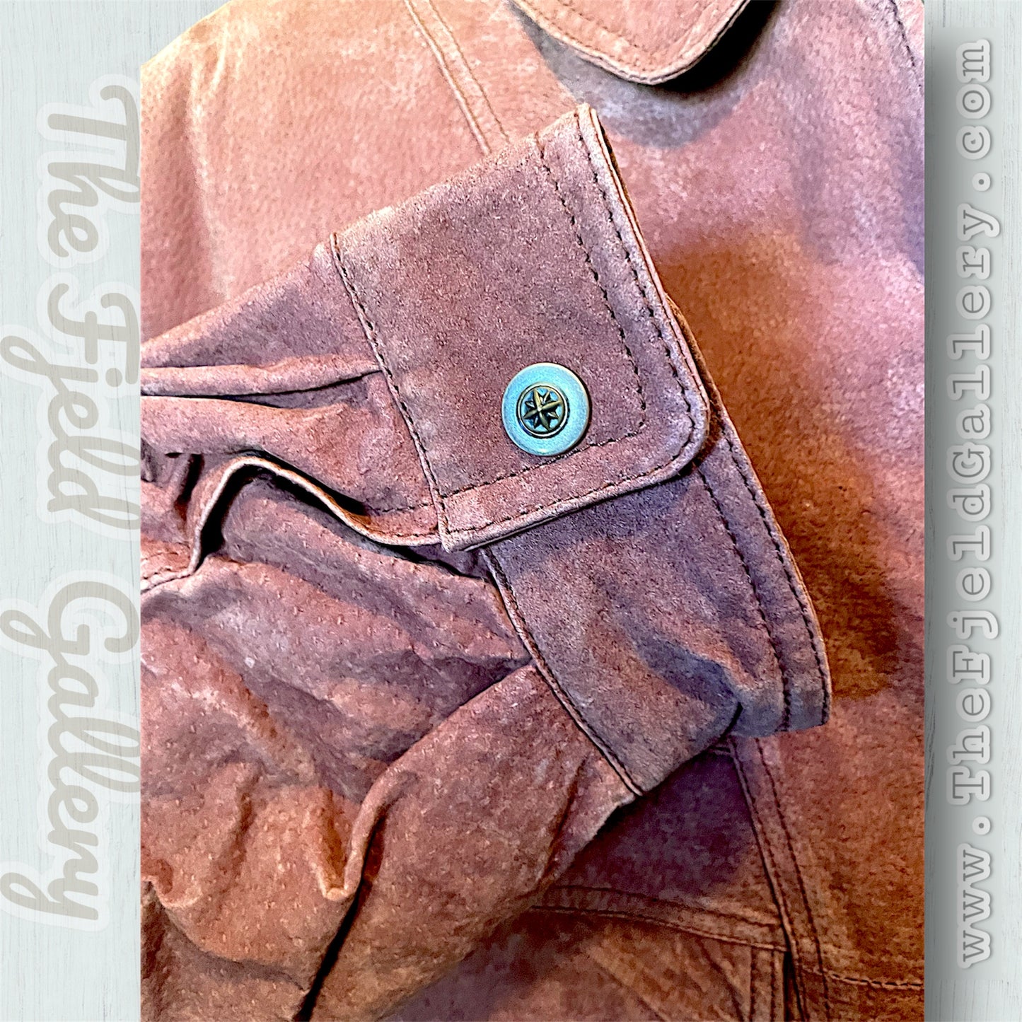 1990 Cognac Brown Suede Leather Gitano 2X Large Oversized Bomber Jacket