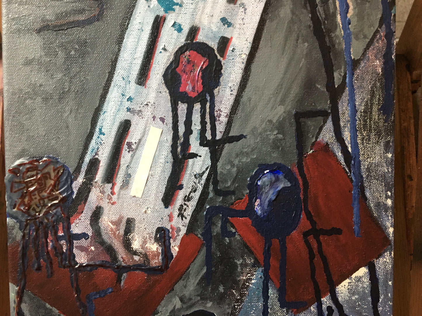 “Cover the Gleen” Mixed Media Painting on Canvas 36”x 18”