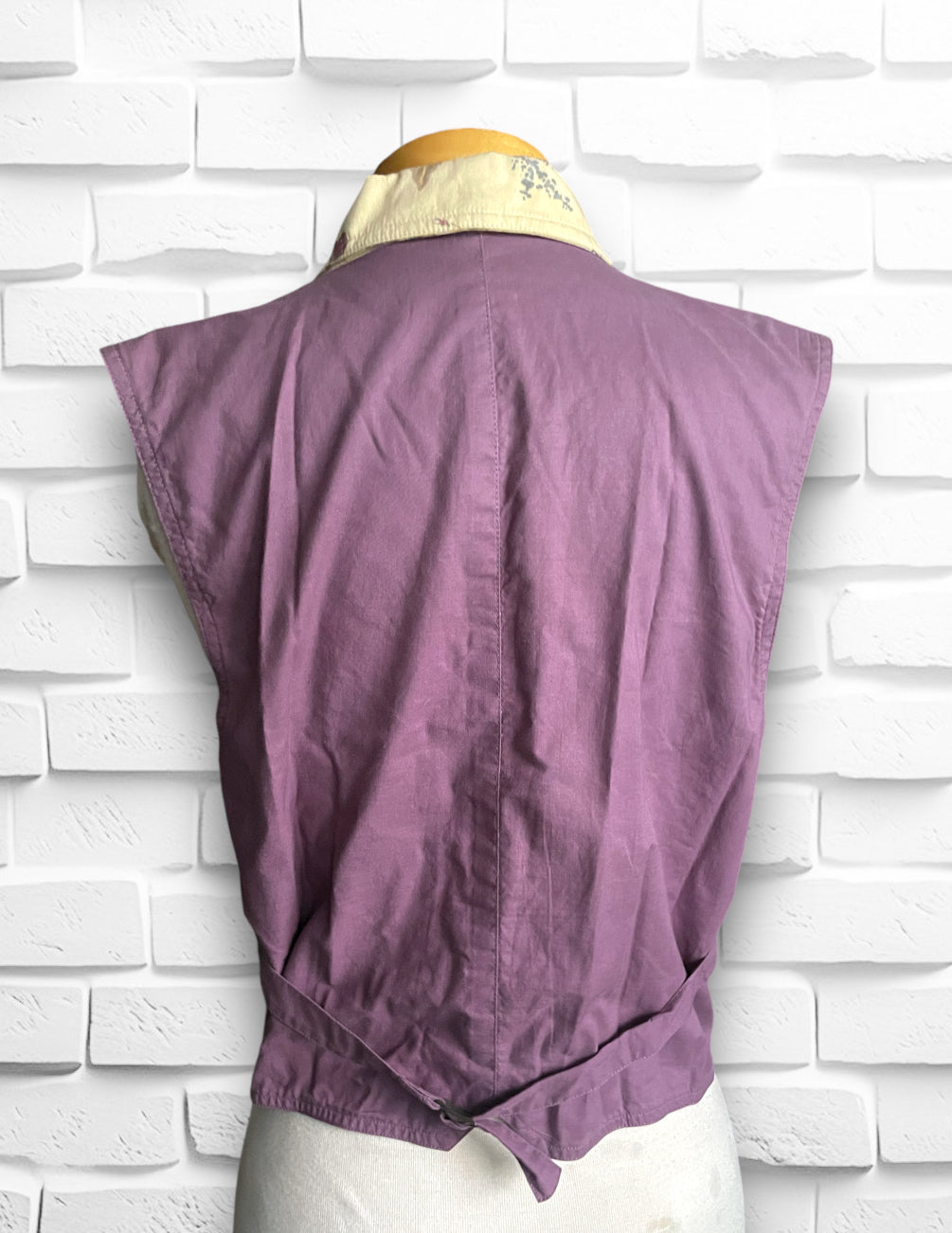 1990’s Mauve Purple Floral Print Vest