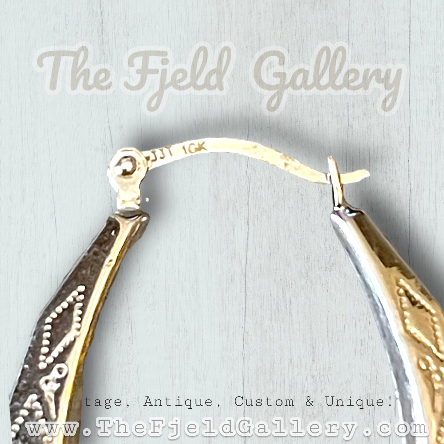 Sterling Silver Diamond Etched Hoop Earrings