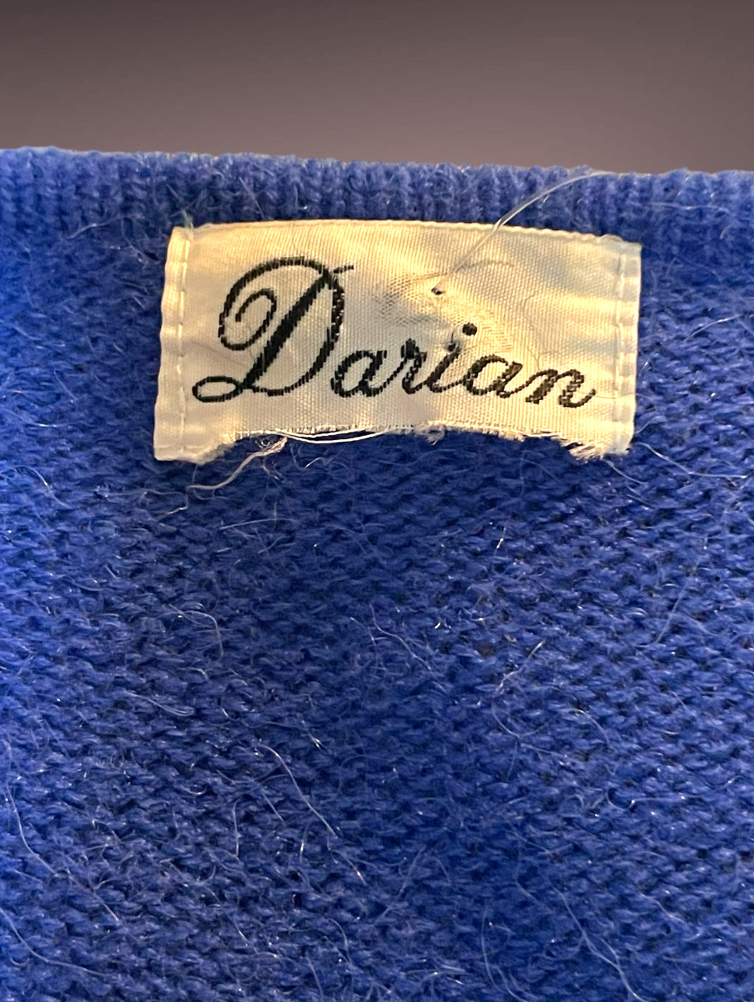 Vintage 1980’s Blue Sequin Sweater Dress