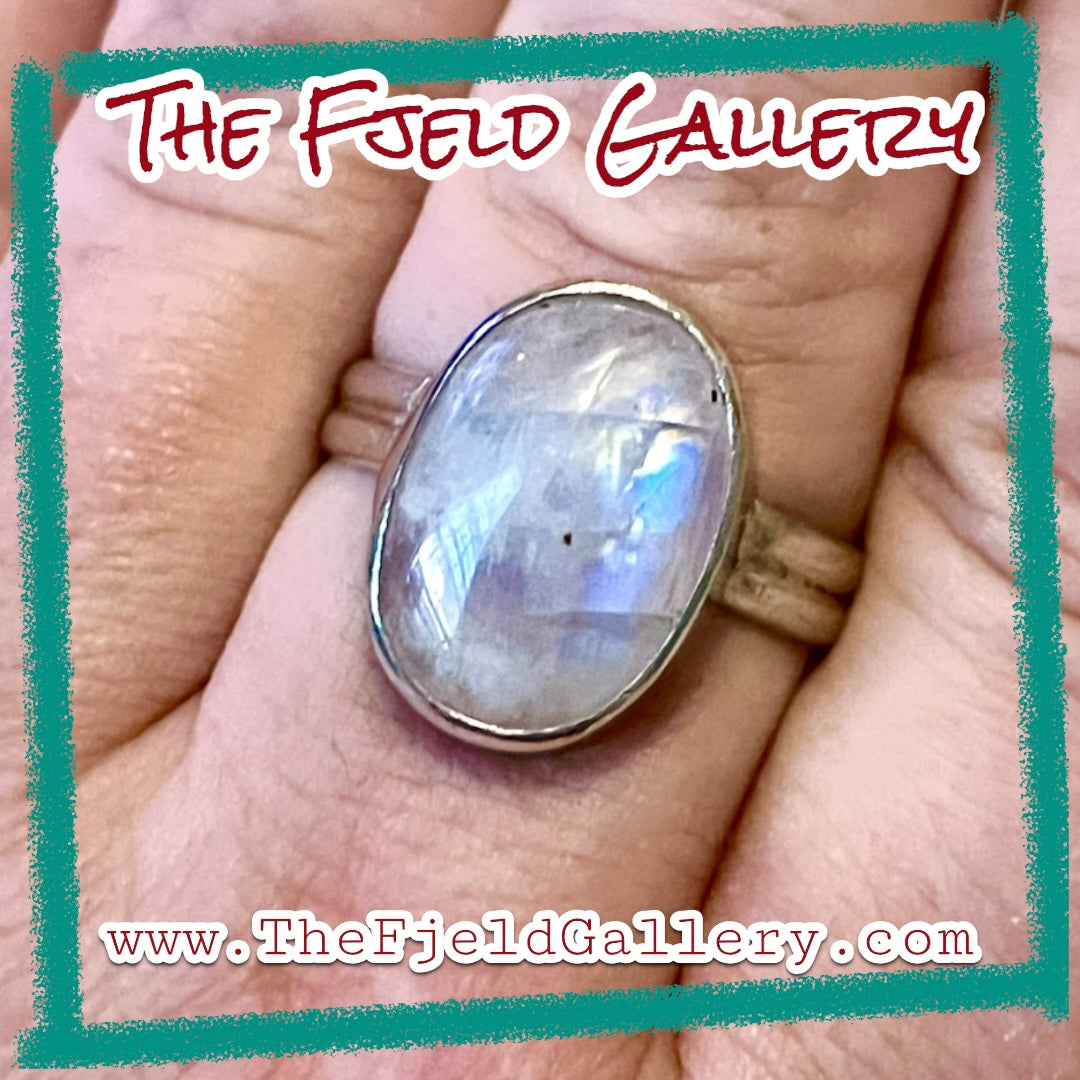 Handmade Sterling Silver Moonstone Ring