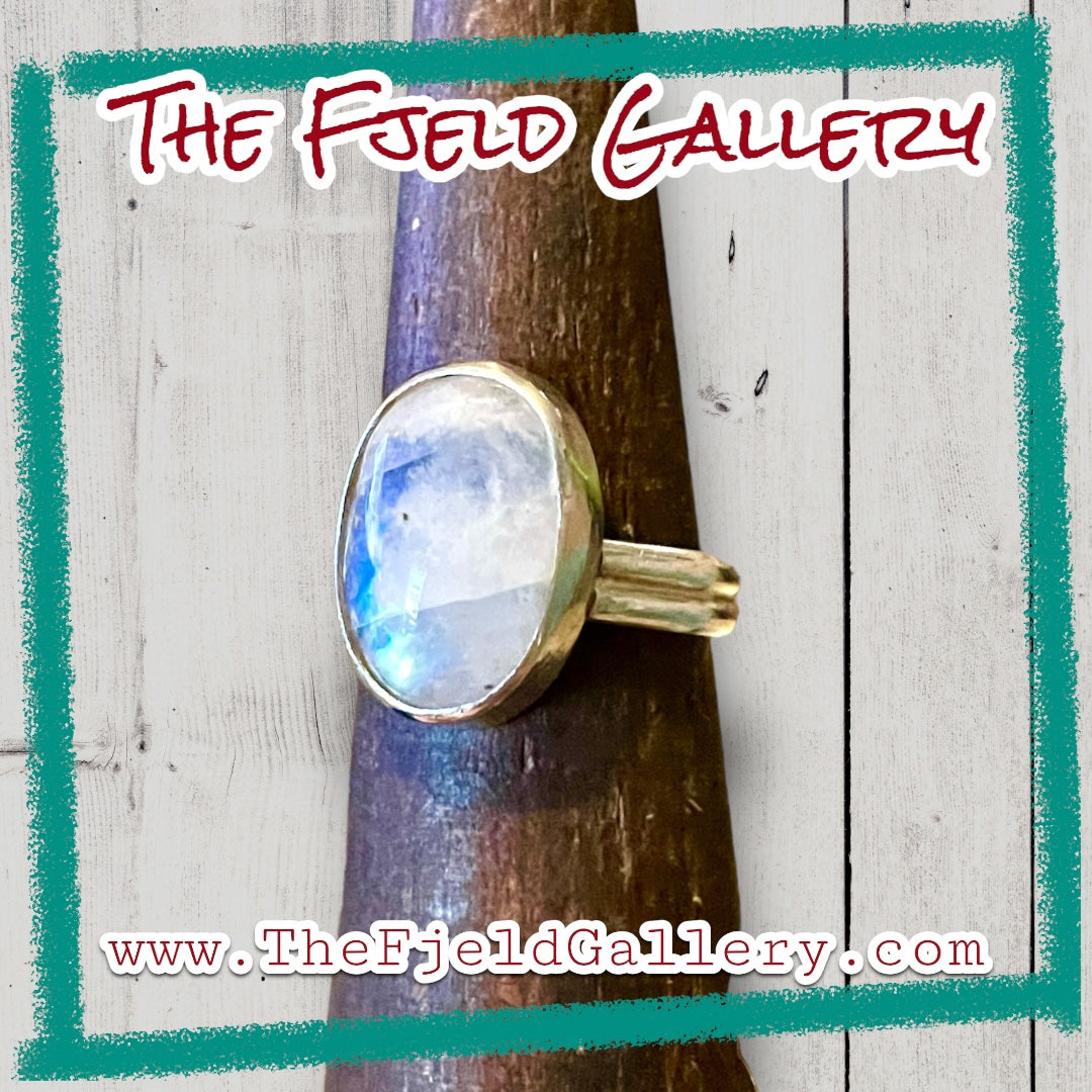 Handmade Sterling Silver Moonstone Ring