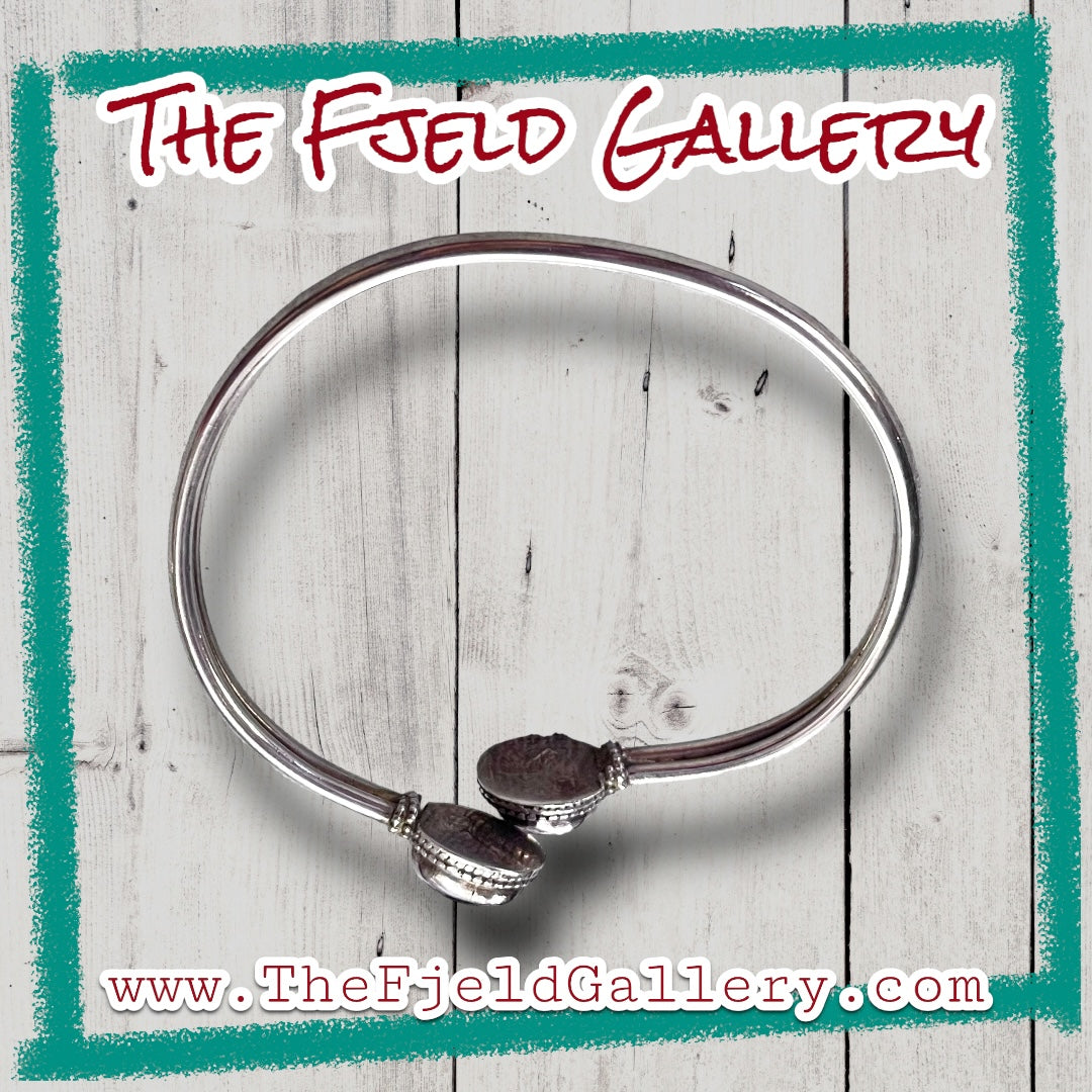 Amethyst Sterling Silver Bypass Cuff Bracelet