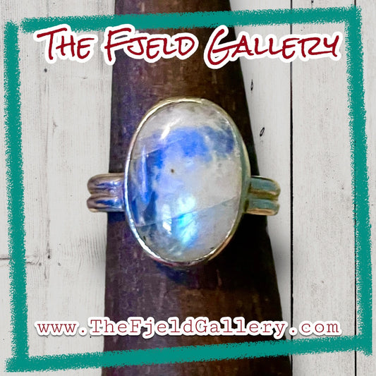 Handmade Sterling Silver Moonstone Ring