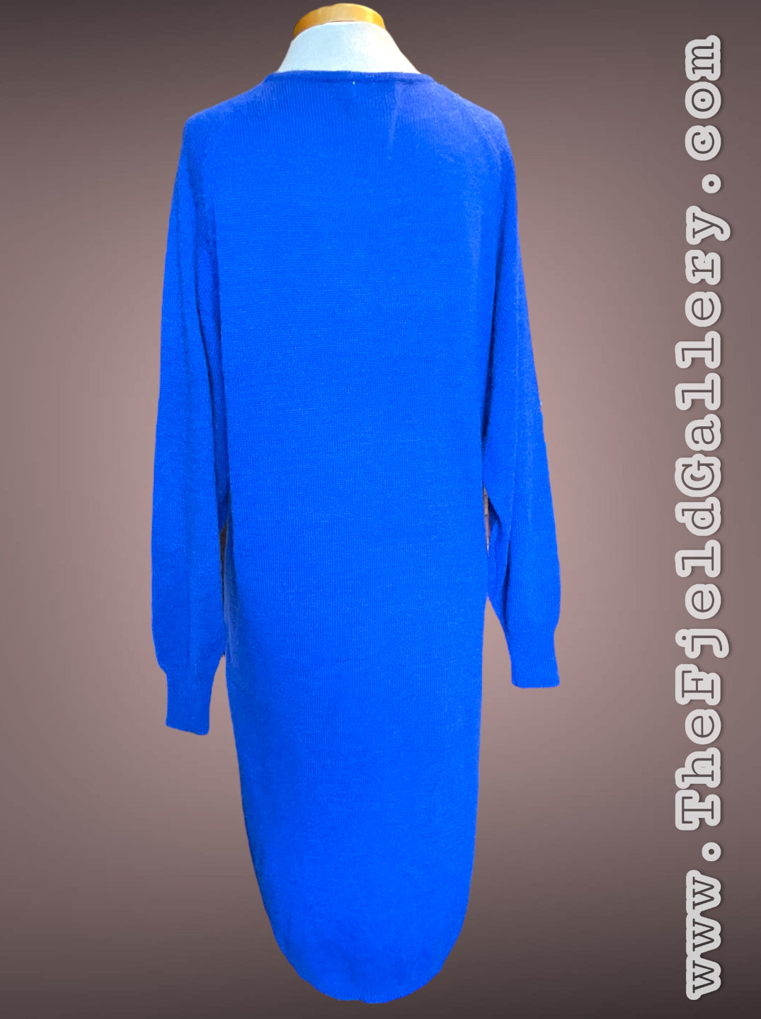 Vintage 1980’s Blue Sequin Sweater Dress