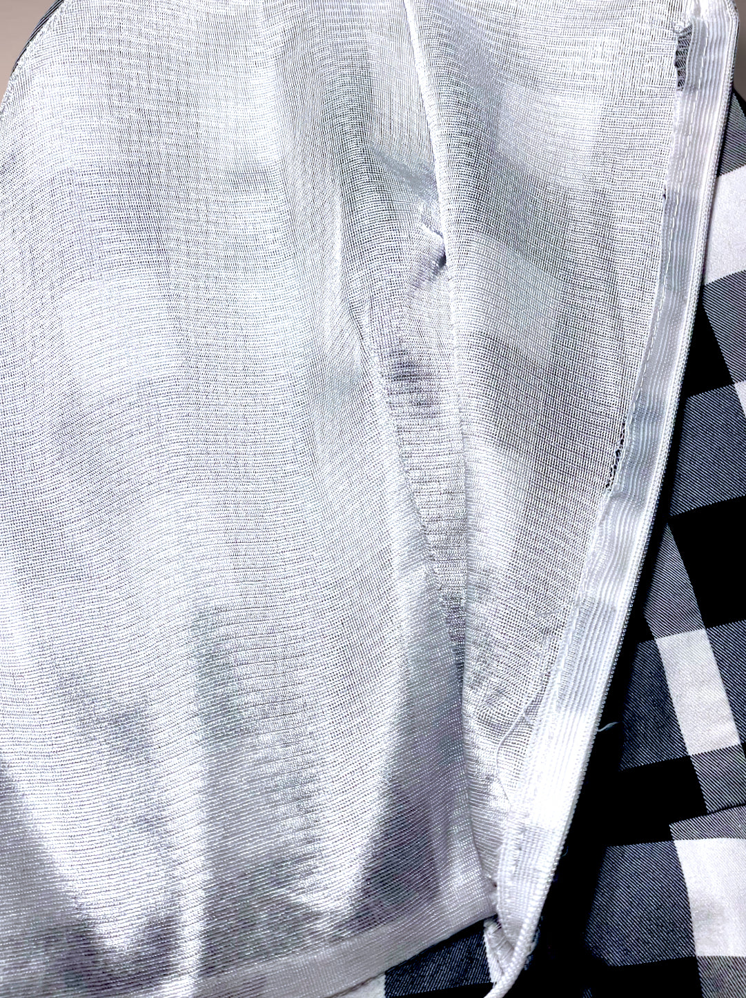 Vintage Gingham Black & White Picnic Plaid Tank A Line Rockabilly Dress