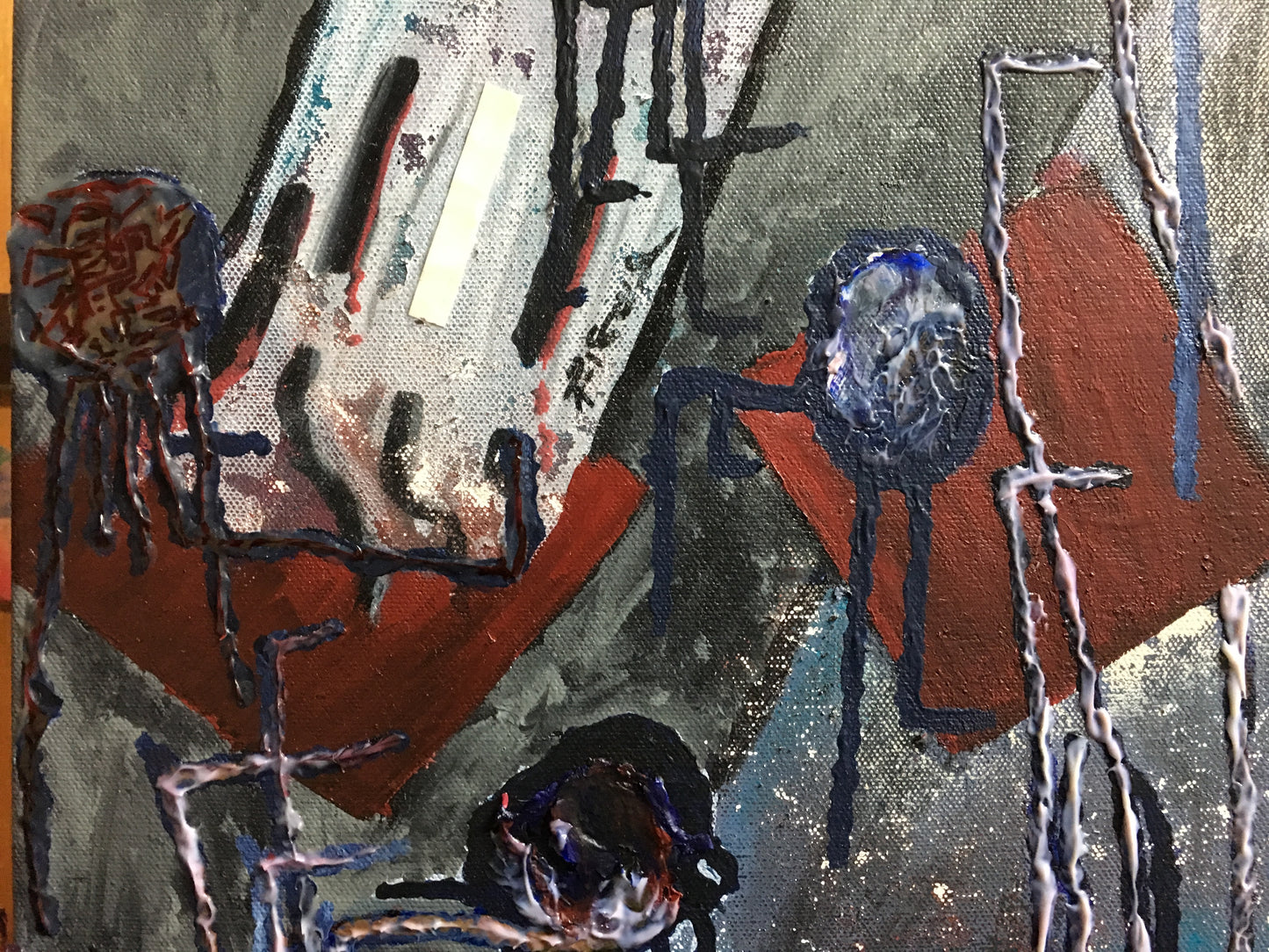 “Cover the Gleen” Mixed Media Painting on Canvas 36”x 18”