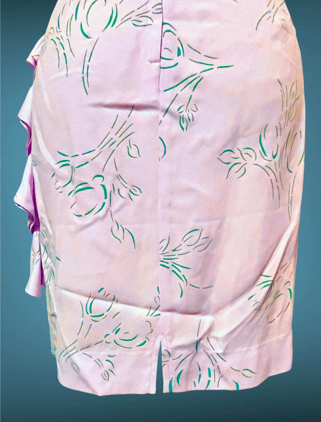 1980’s Pink & Blue Floral Print All That Jazz Dress sz 9