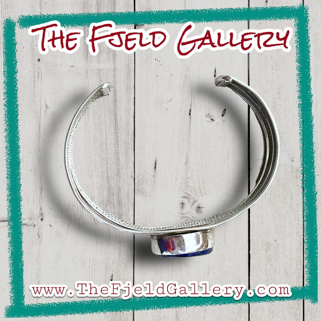 Azurite Sterling Silver Cuff Bracelet