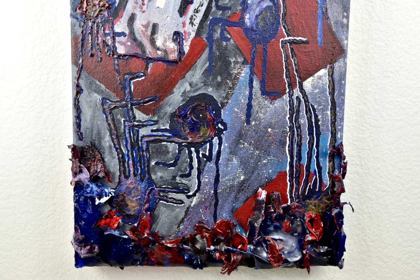 “Cover the Gleen” Mixed Media Painting on Canvas 36”x 18”