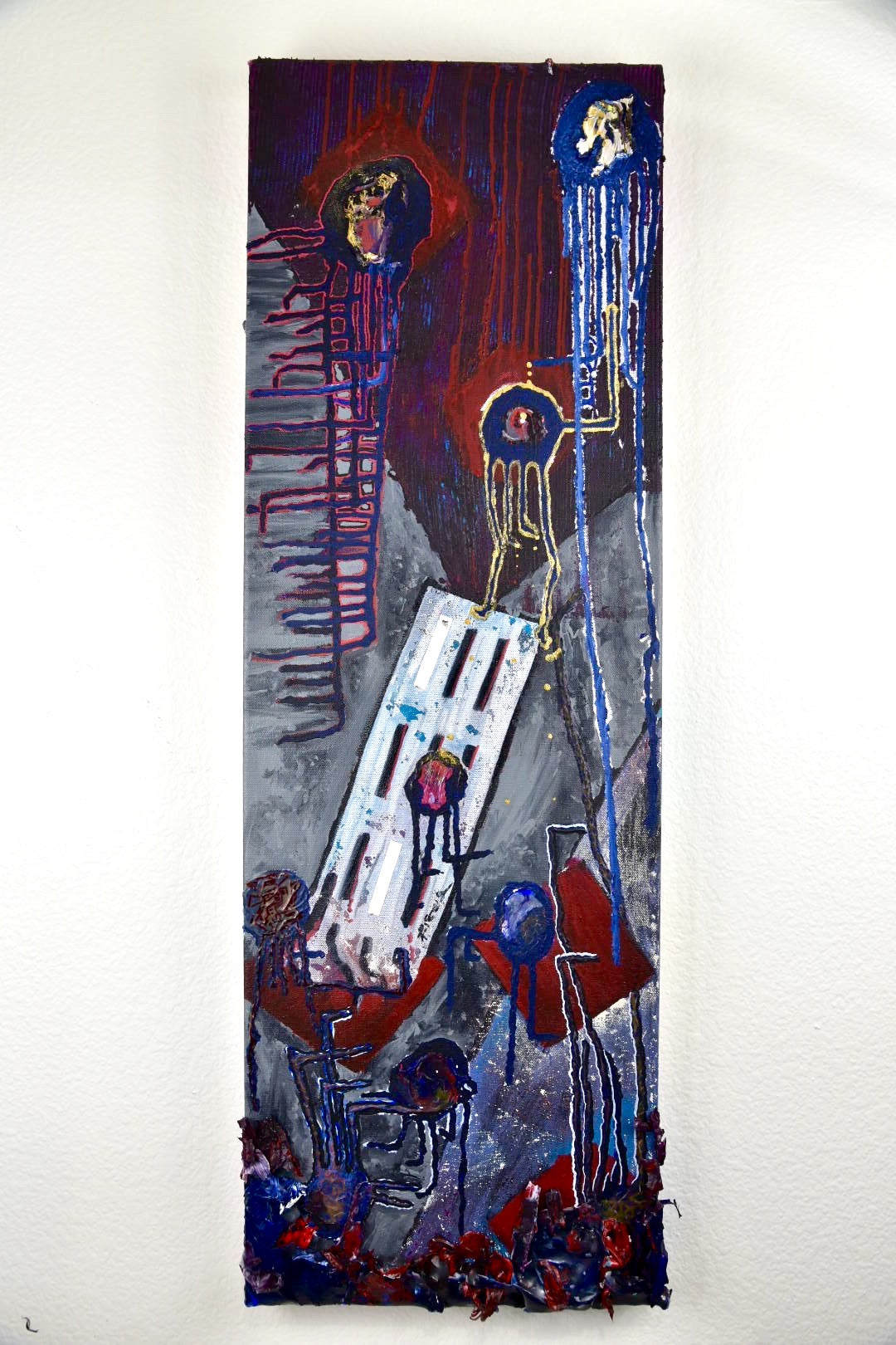 “Cover the Gleen” Mixed Media Painting on Canvas 36”x 18”