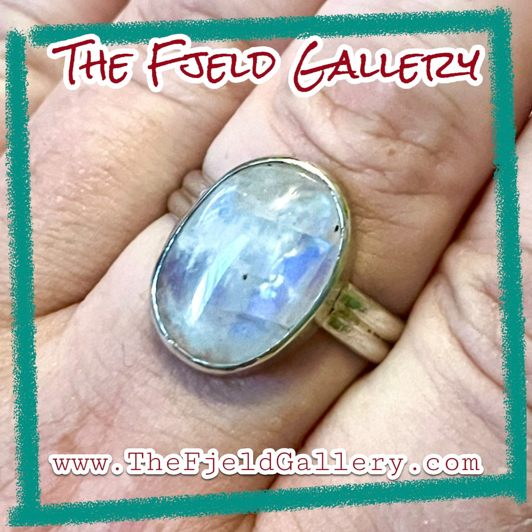Handmade Sterling Silver Moonstone Ring