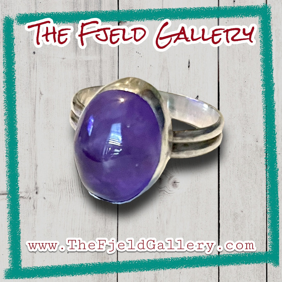 Handmade Amethyst Sterling Silver Ring