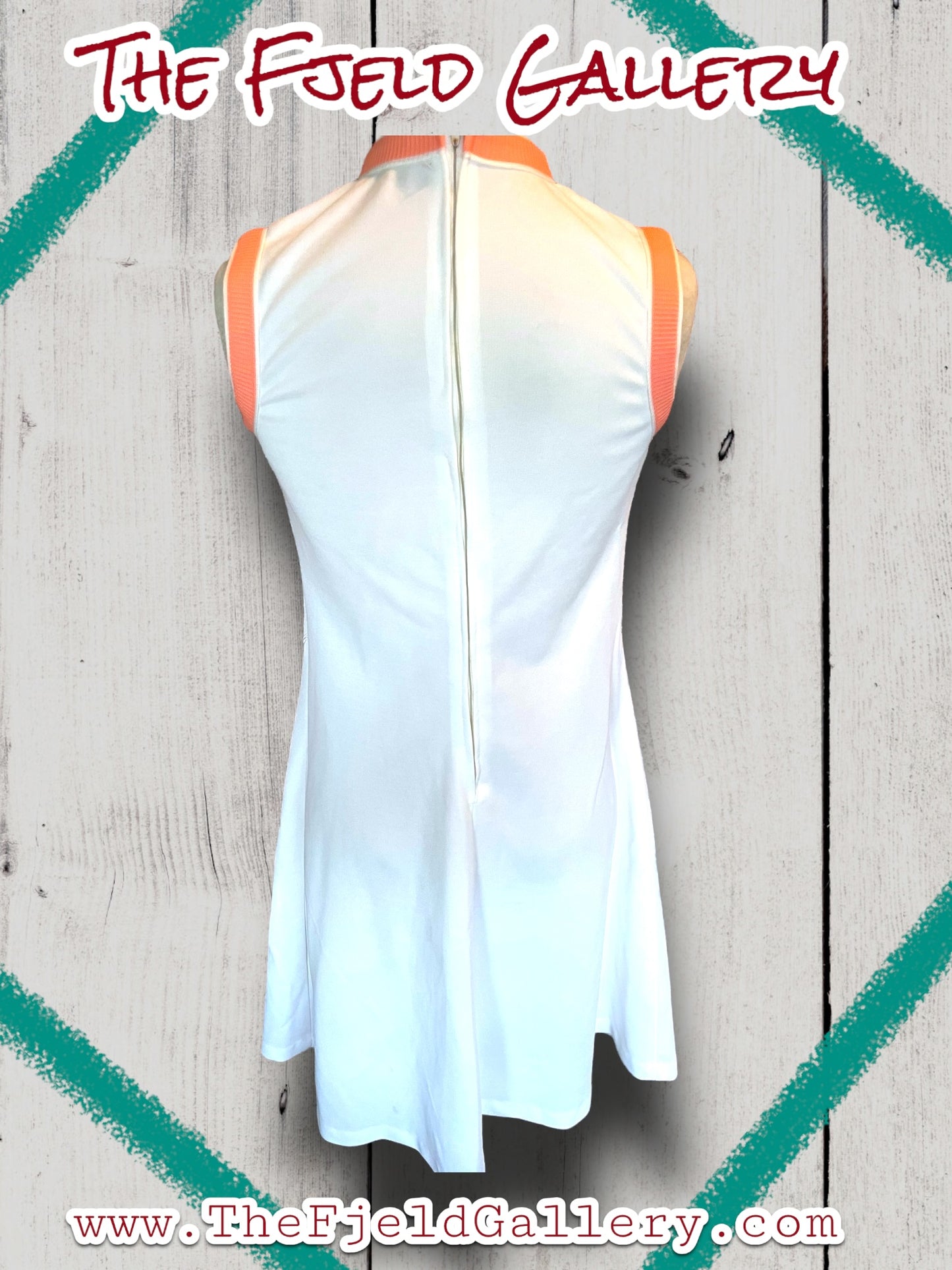1960’s White, Pastel Pink, Blue & Green Spring Sleeveless Dress & Sweater Set