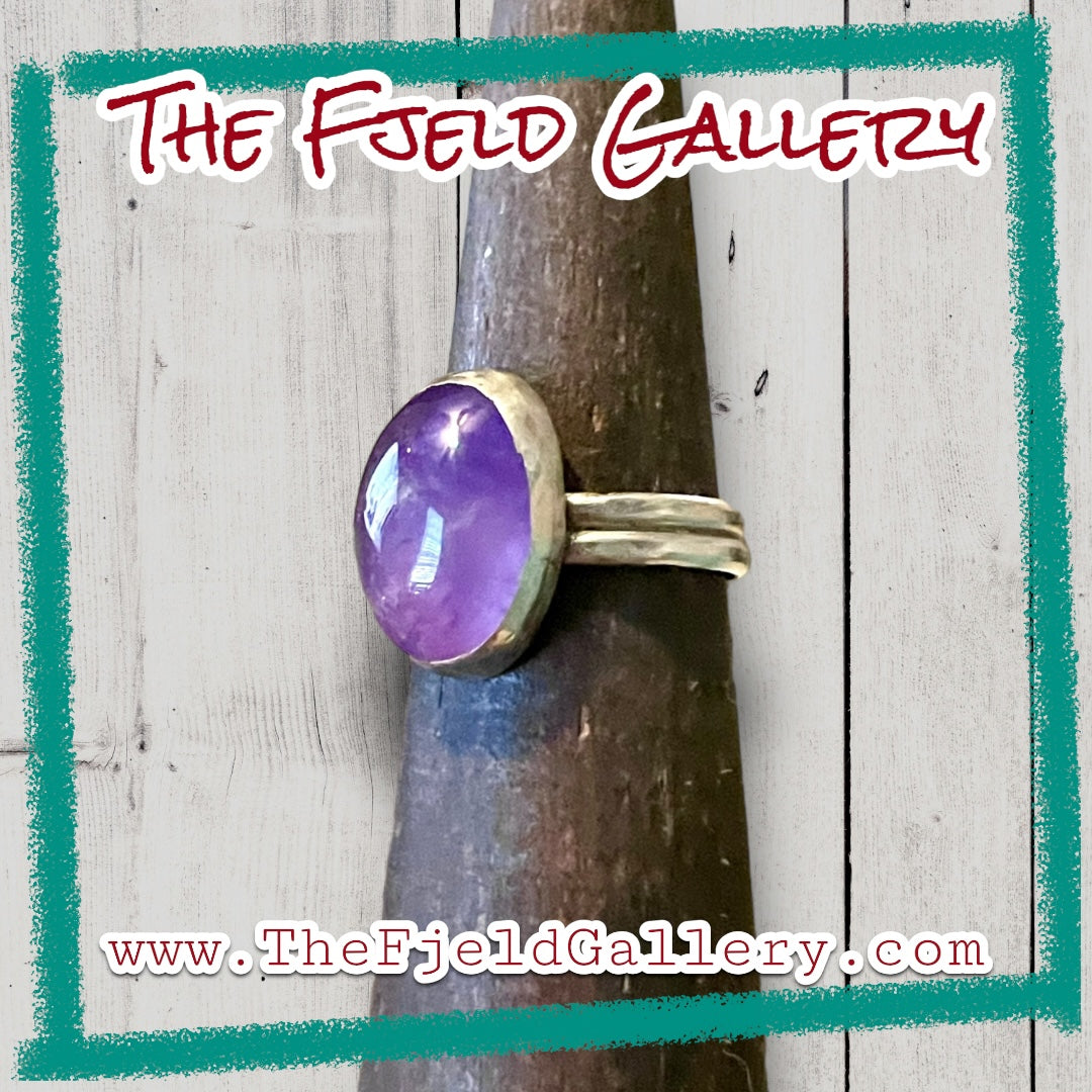 Handmade Amethyst Sterling Silver Ring
