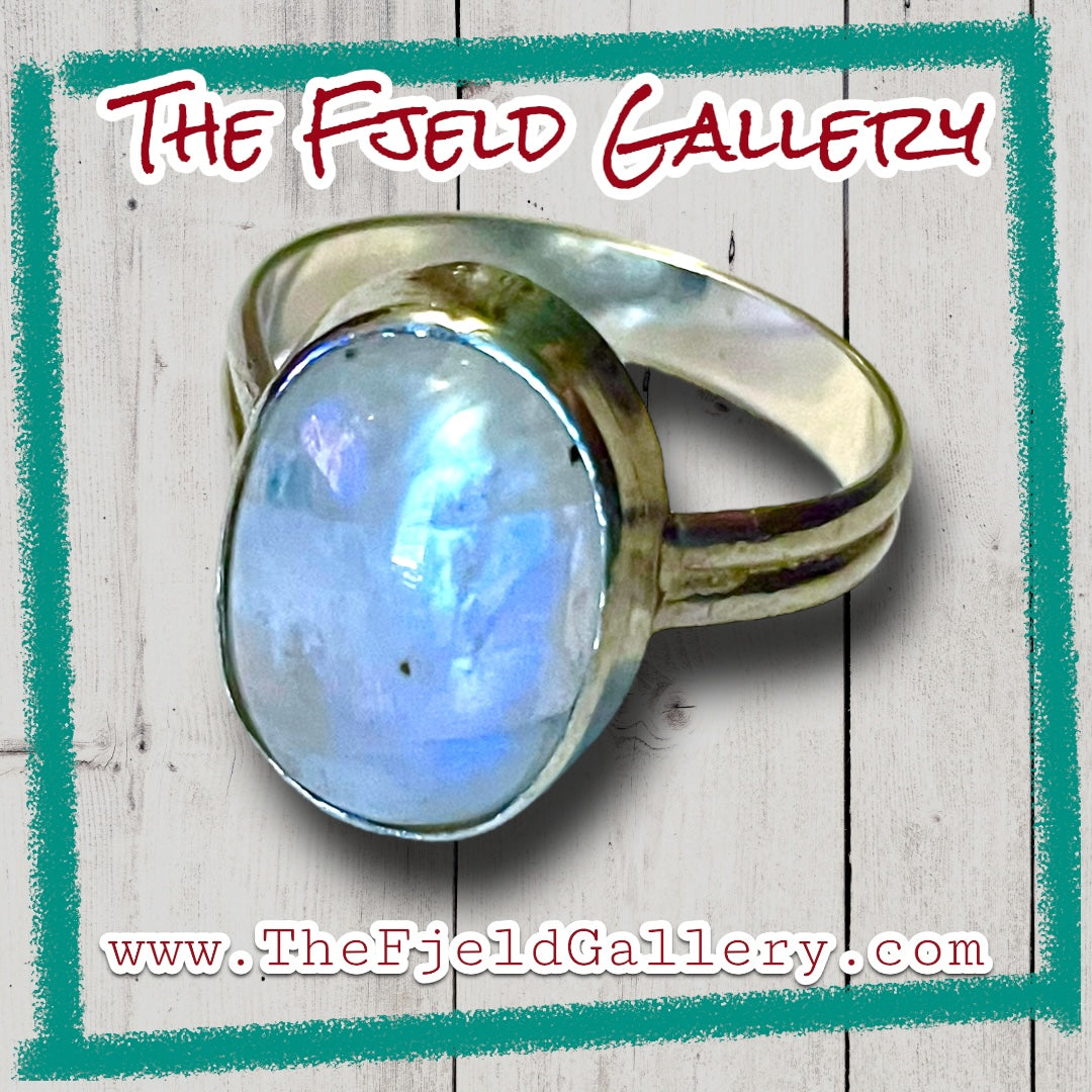 Handmade Sterling Silver Moonstone Ring