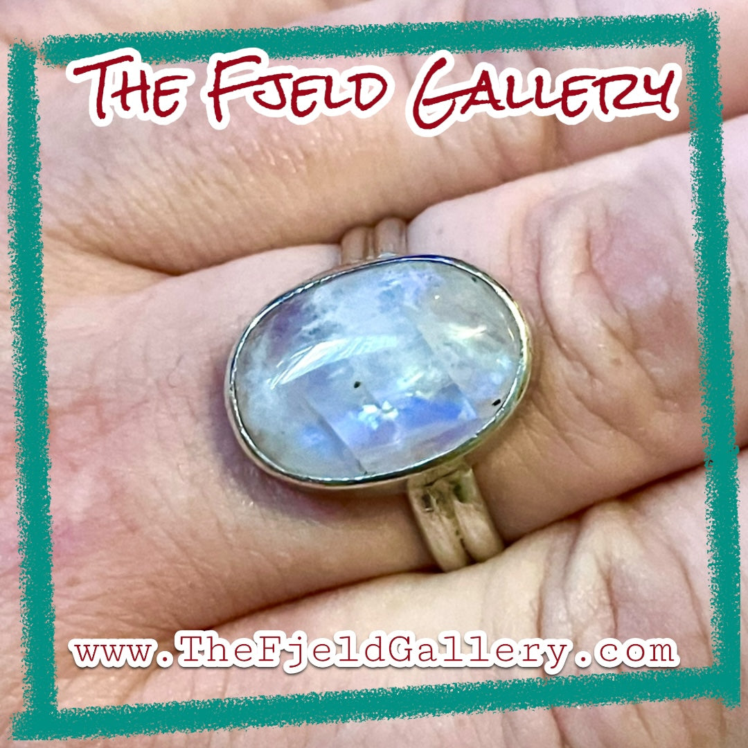 Handmade Sterling Silver Moonstone Ring