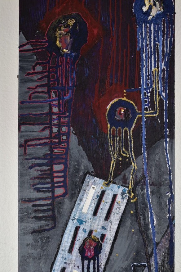 “Cover the Gleen” Mixed Media Painting on Canvas 36”x 18”