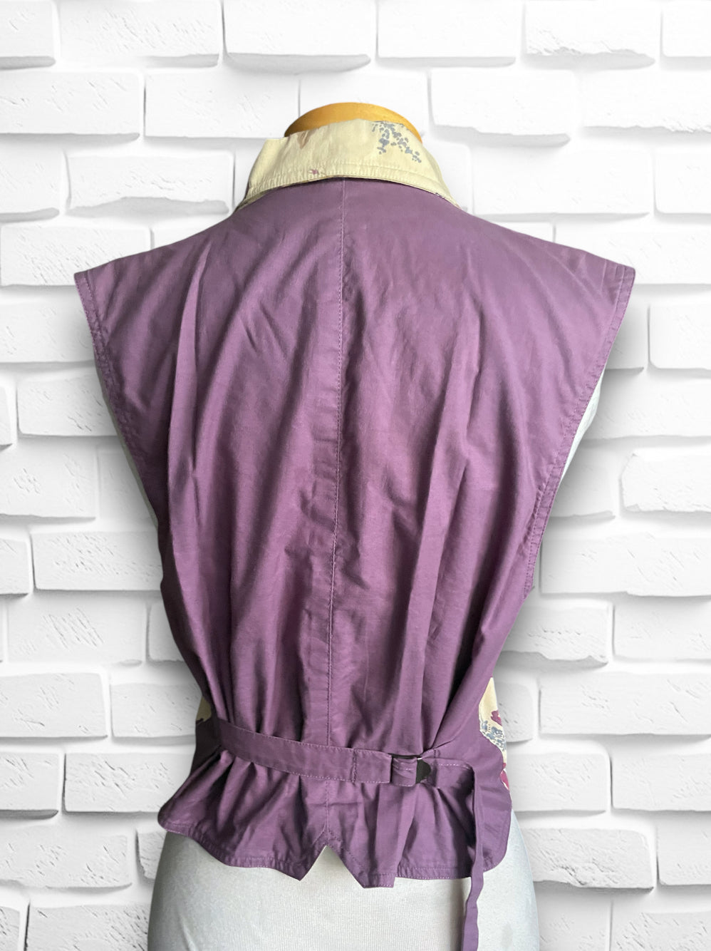 1990’s Mauve Purple Floral Print Vest