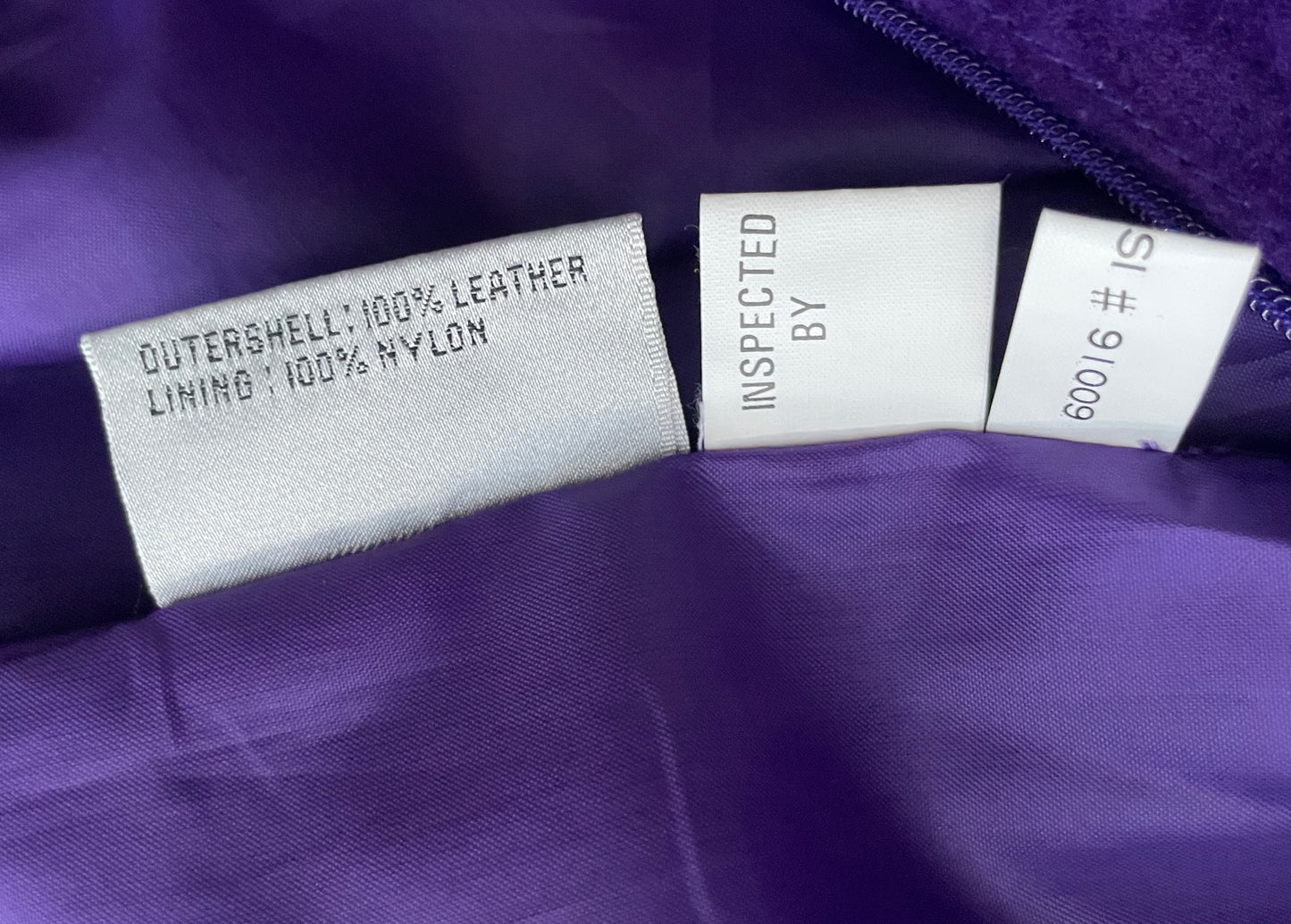 Vintage 1980’s Purple Suede Leather Pencil Mini Skirt