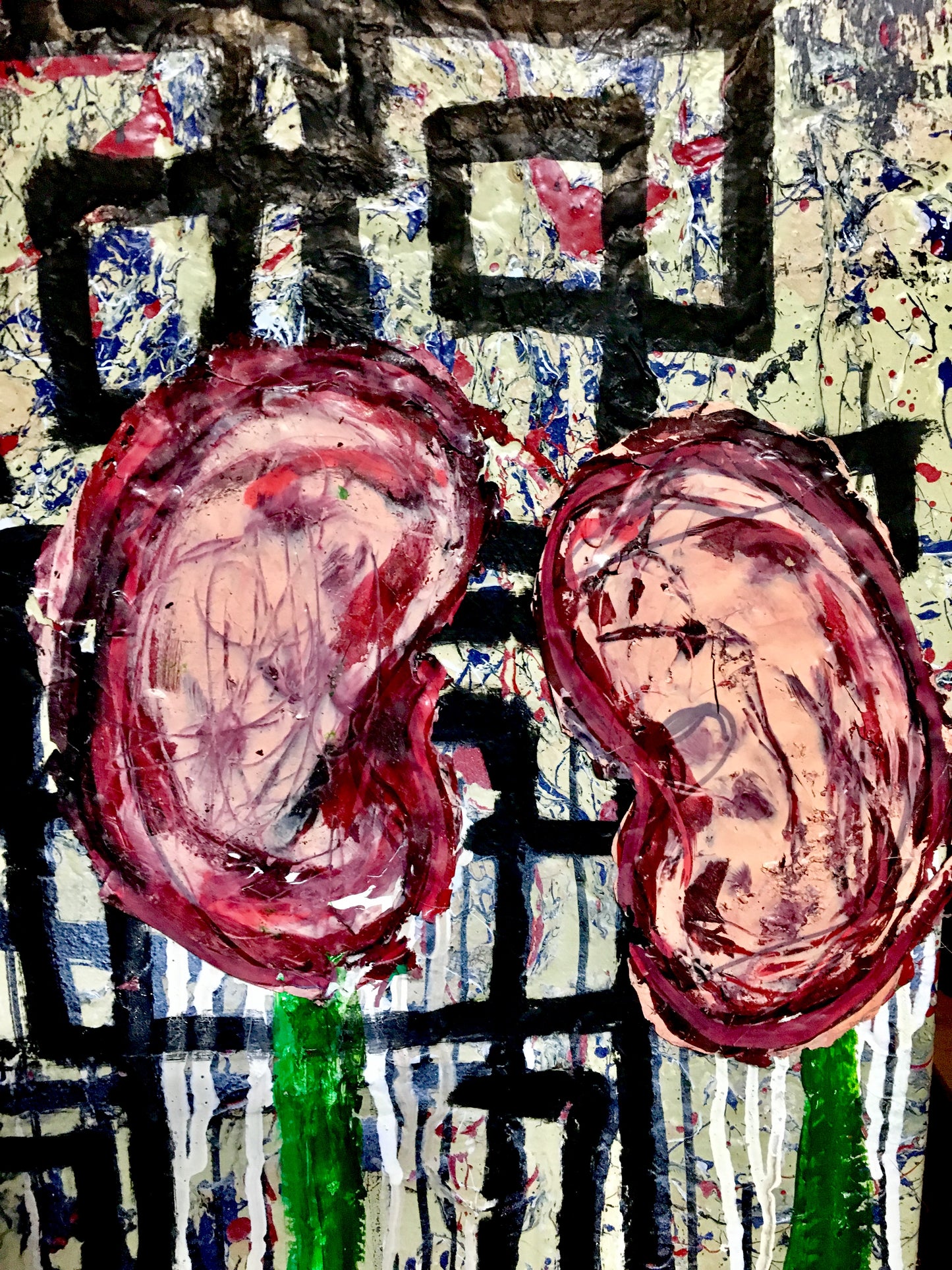 “A Woman’s Place” mixed media painting on canvas 24”x36”