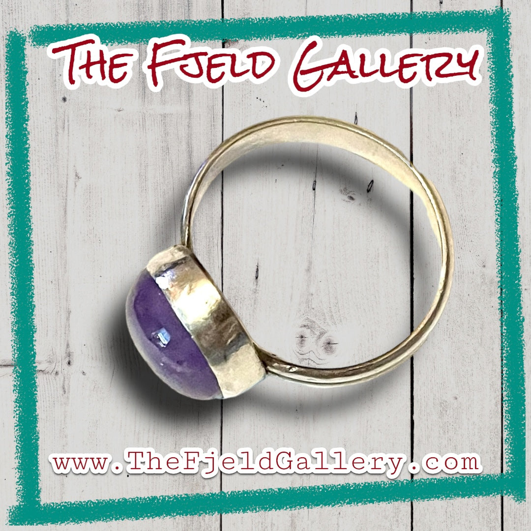 Handmade Amethyst Sterling Silver Ring