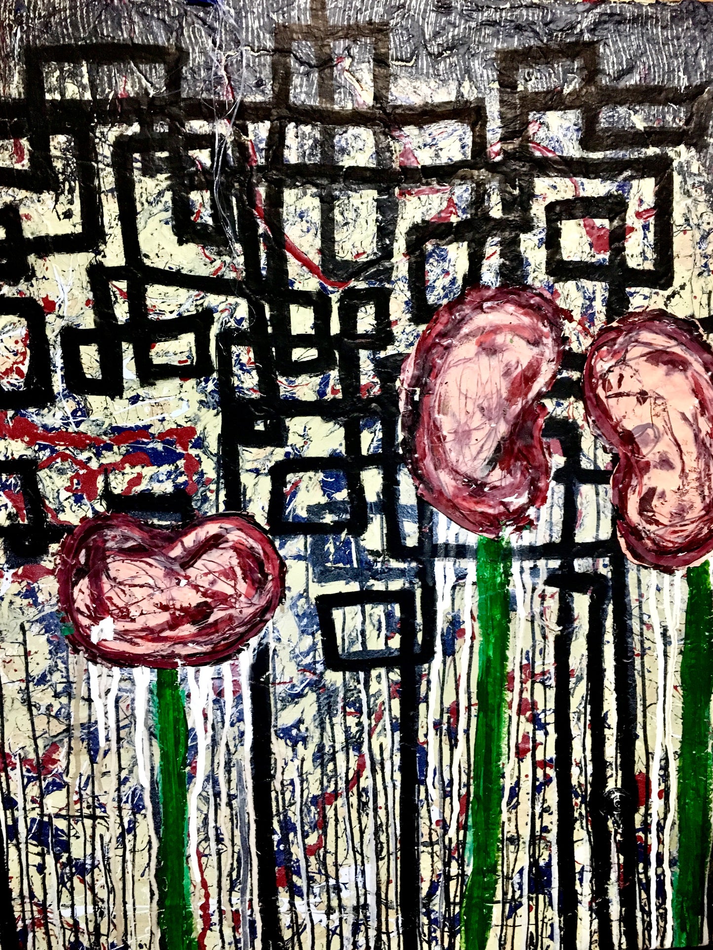 “A Woman’s Place” mixed media painting on canvas 24”x36”
