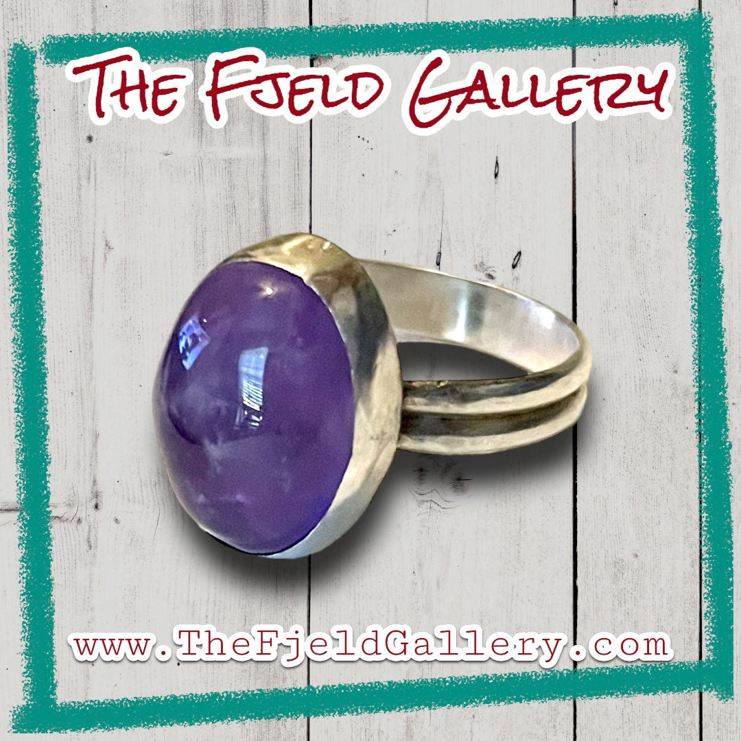 Handmade Amethyst Sterling Silver Ring