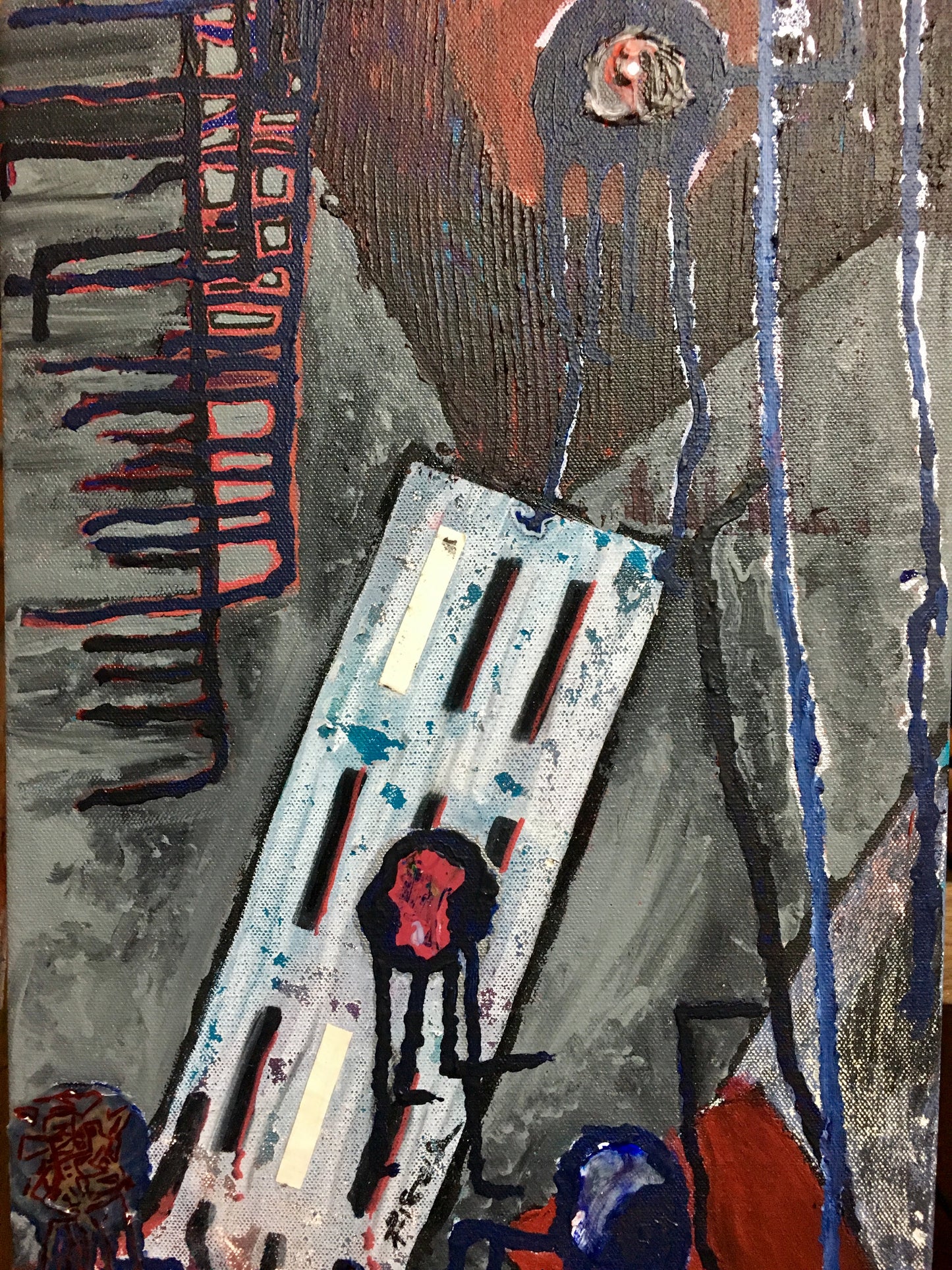 “Cover the Gleen” Mixed Media Painting on Canvas 36”x 18”