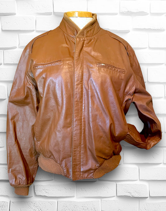 1970’s Reversible Brown Leather Bomber Jacket