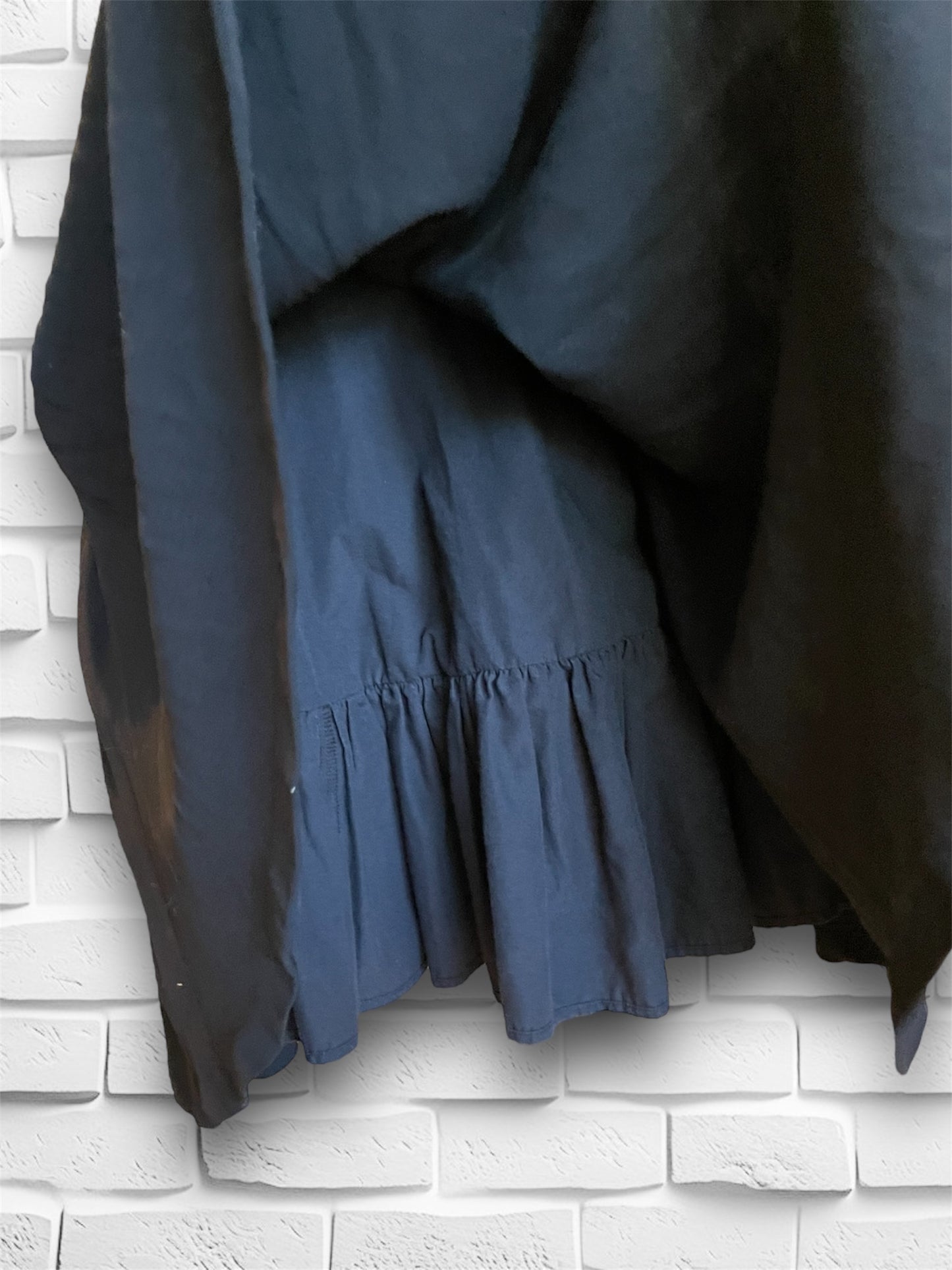 Vintage Full Black Wool Circle Skirt with Several Layers of Under Lining