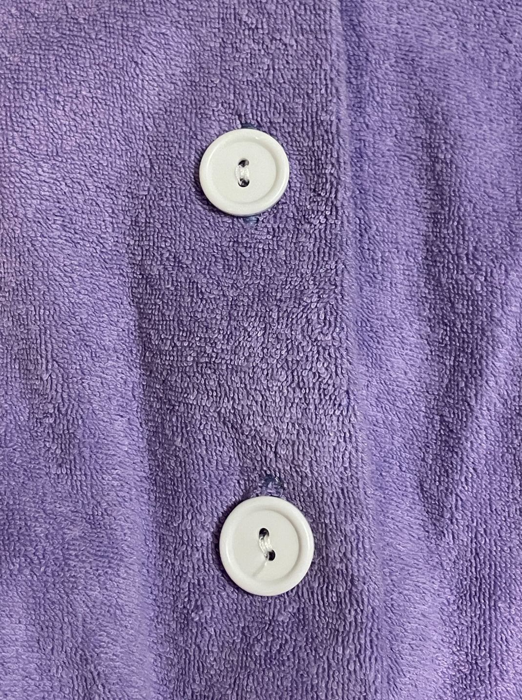 Vintage 1990’s Purple Terrycloth Button Up Jumpsuit Romper w/ Pockets