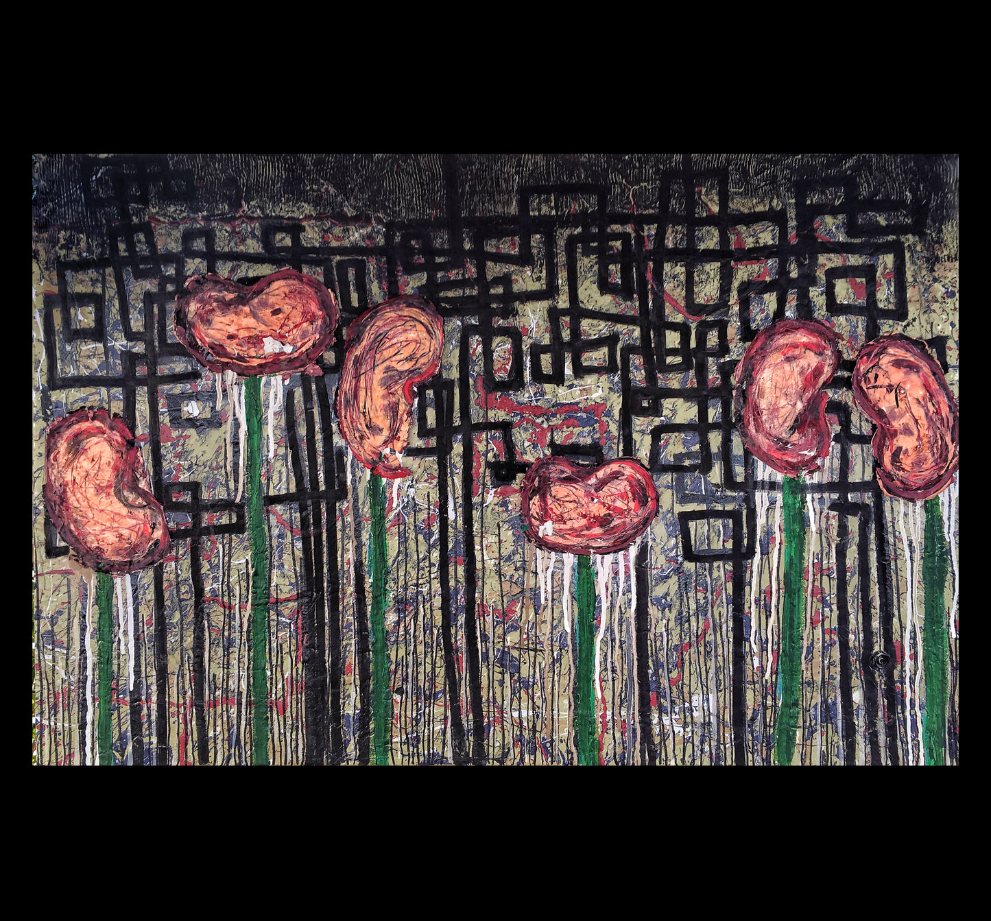 “A Woman’s Place” mixed media painting on canvas 24”x36”