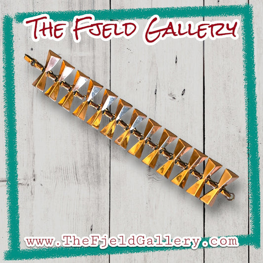 Renoir Copper Geometric Link Bracelet