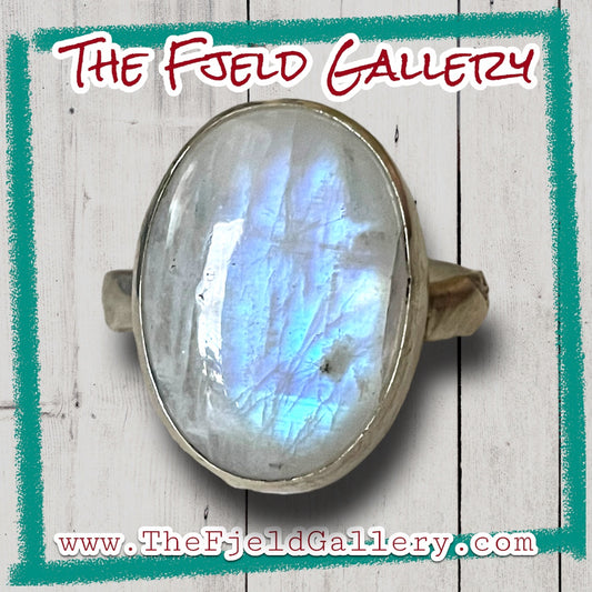 Handmade Moonstone Sterling Silver Ring