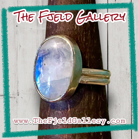 Handmade Sterling Silver Moonstone Ring