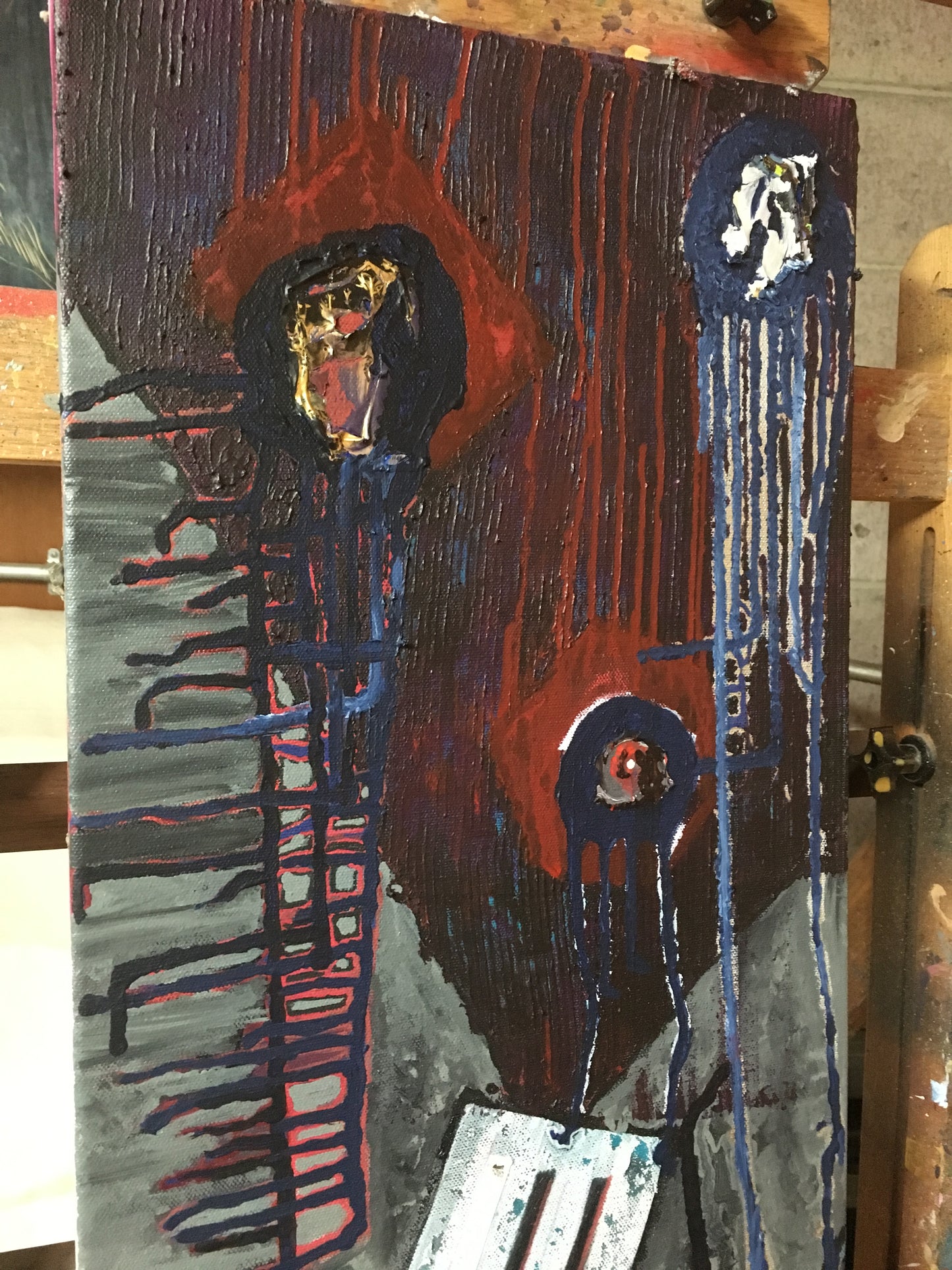 “Cover the Gleen” Mixed Media Painting on Canvas 36”x 18”