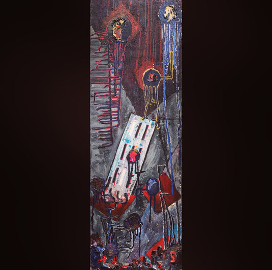 “Cover the Gleen” Mixed Media Painting on Canvas 36”x 18”