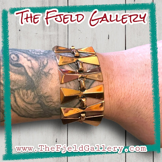 Renoir Copper Geometric Link Bracelet