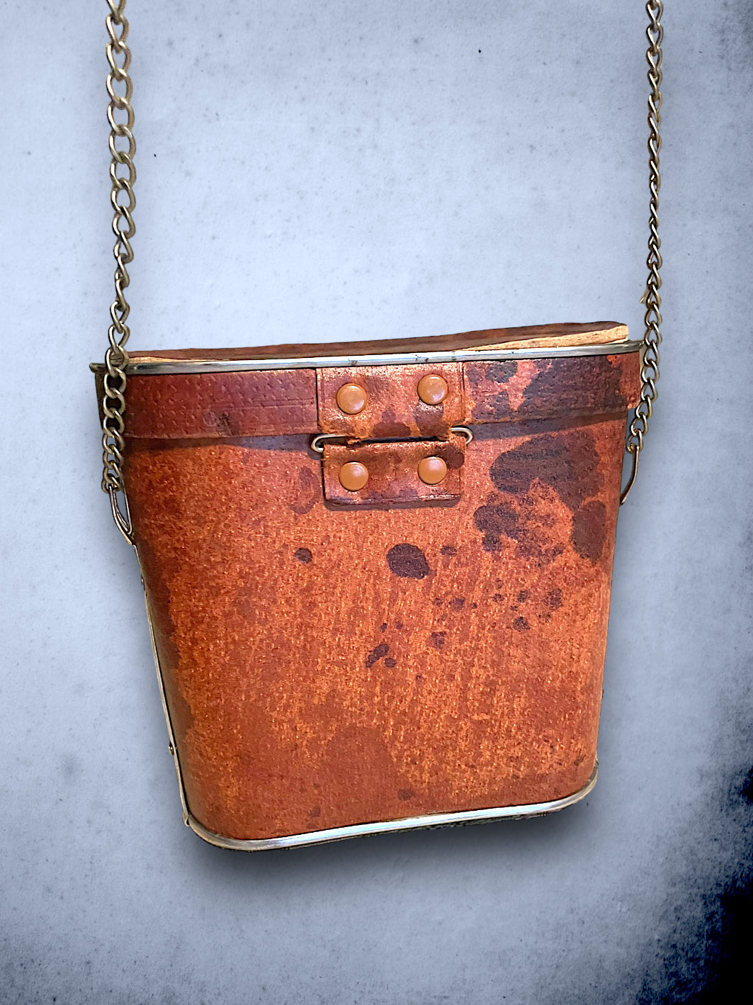 Vintage Brown Leather Binoculars Case Purse