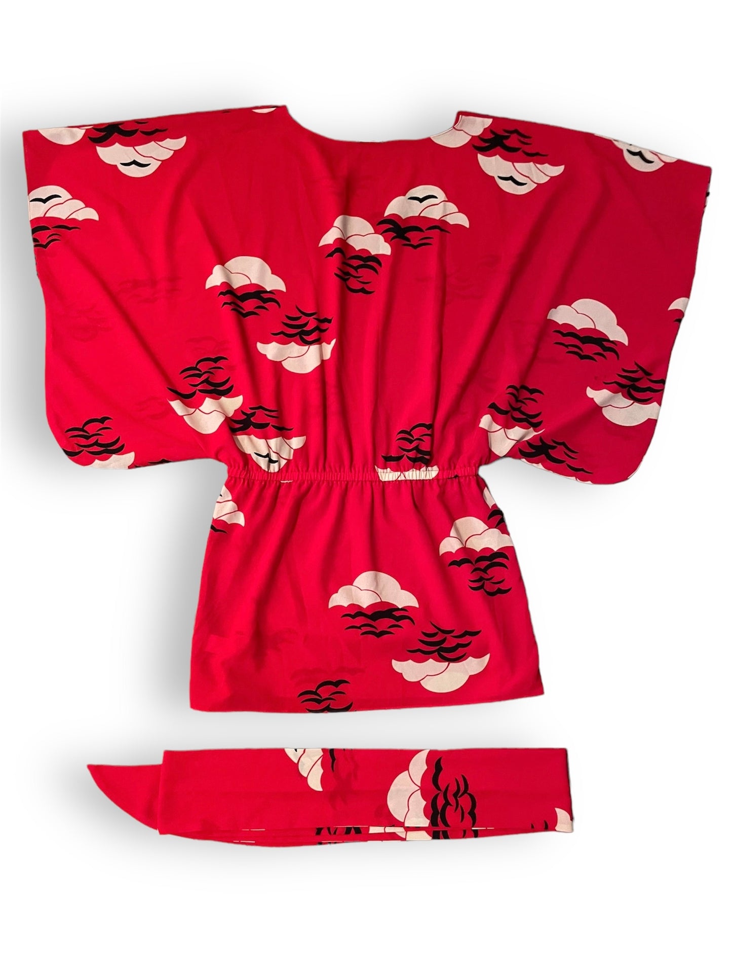 Vintage 1980’s Kimono Style Short Dress or Boho Top