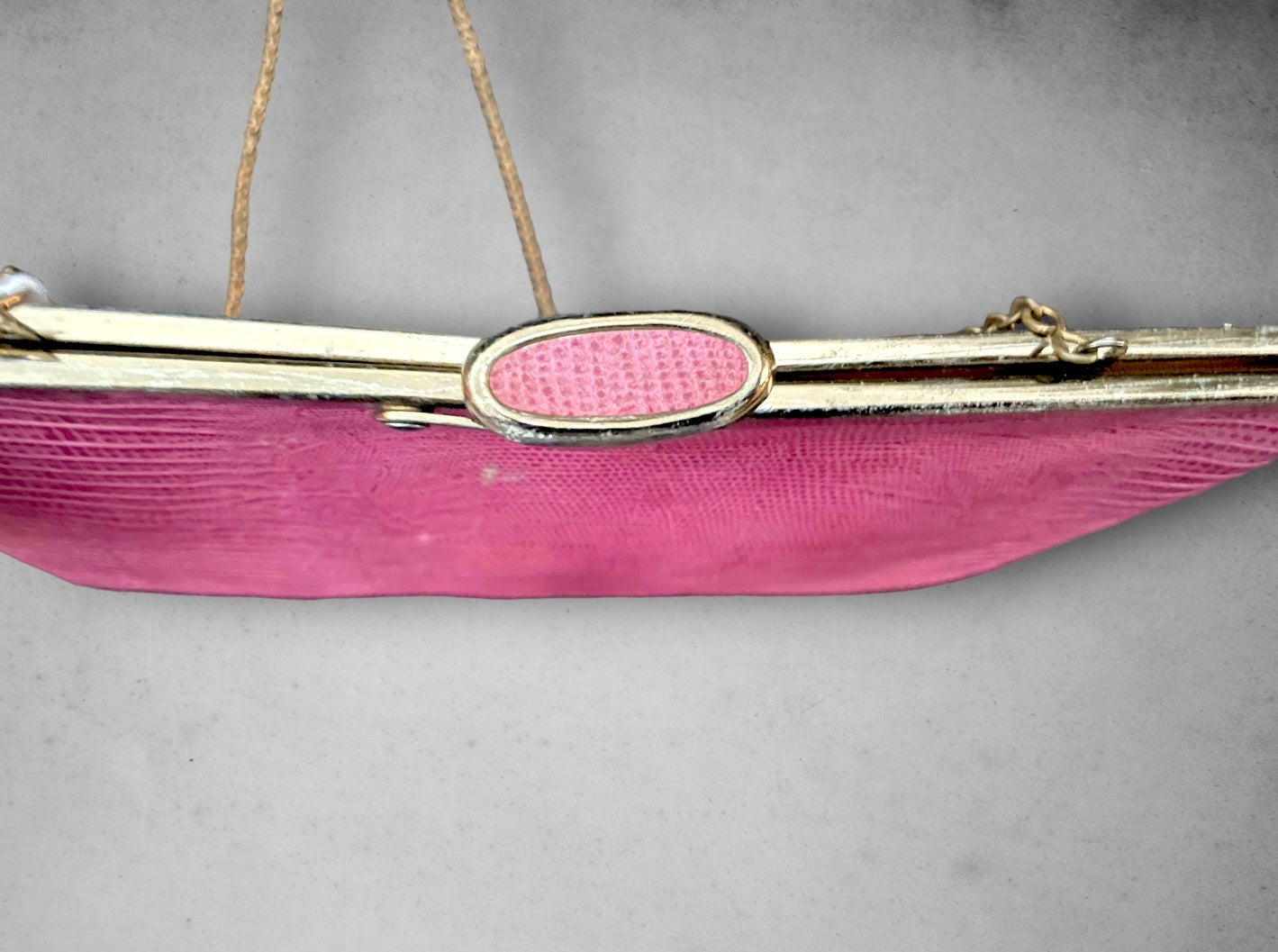 1970’s Pink Snake Skin Leather Purse