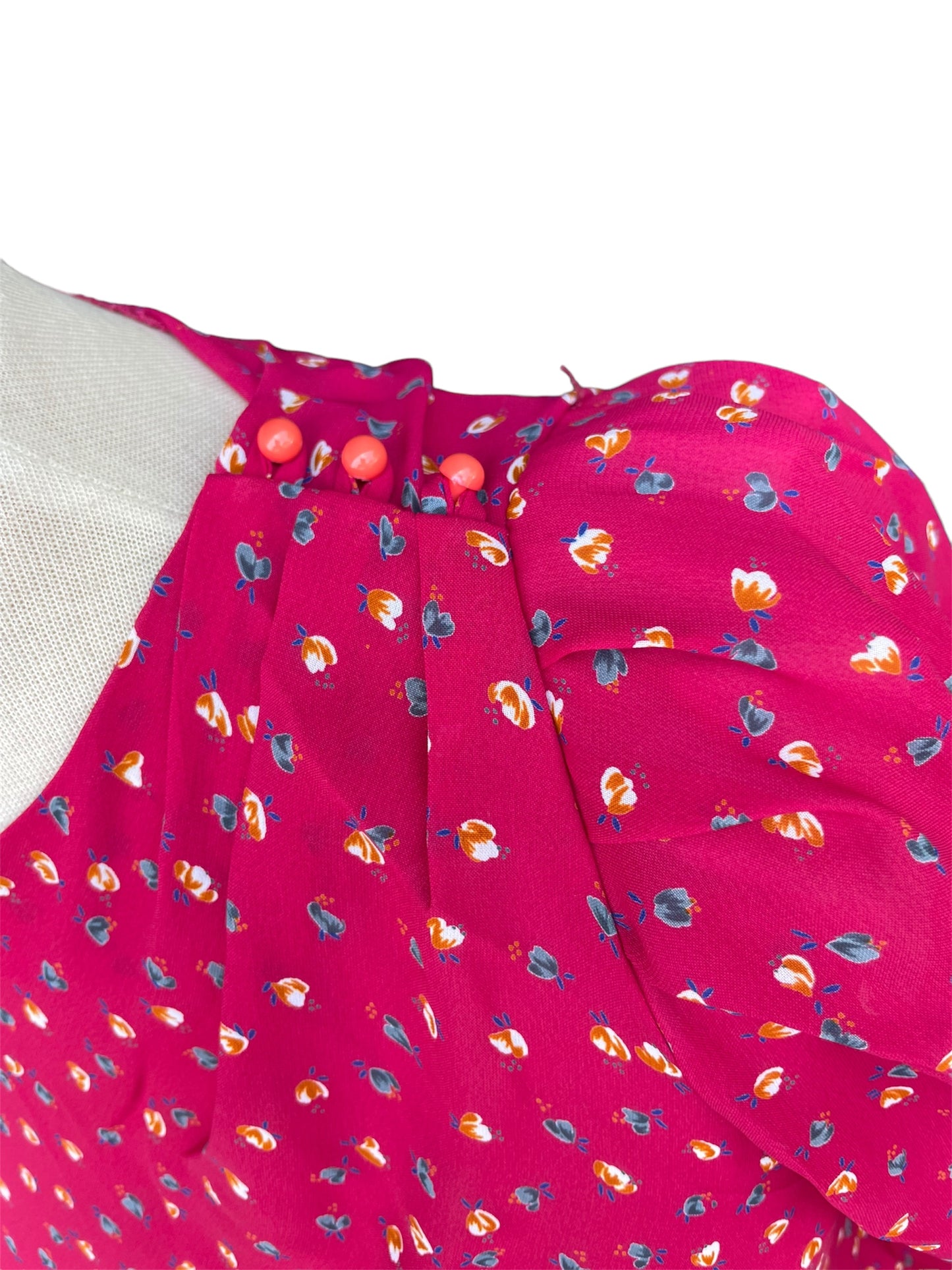 Vintage 1990’s Pink Floral Print Dress