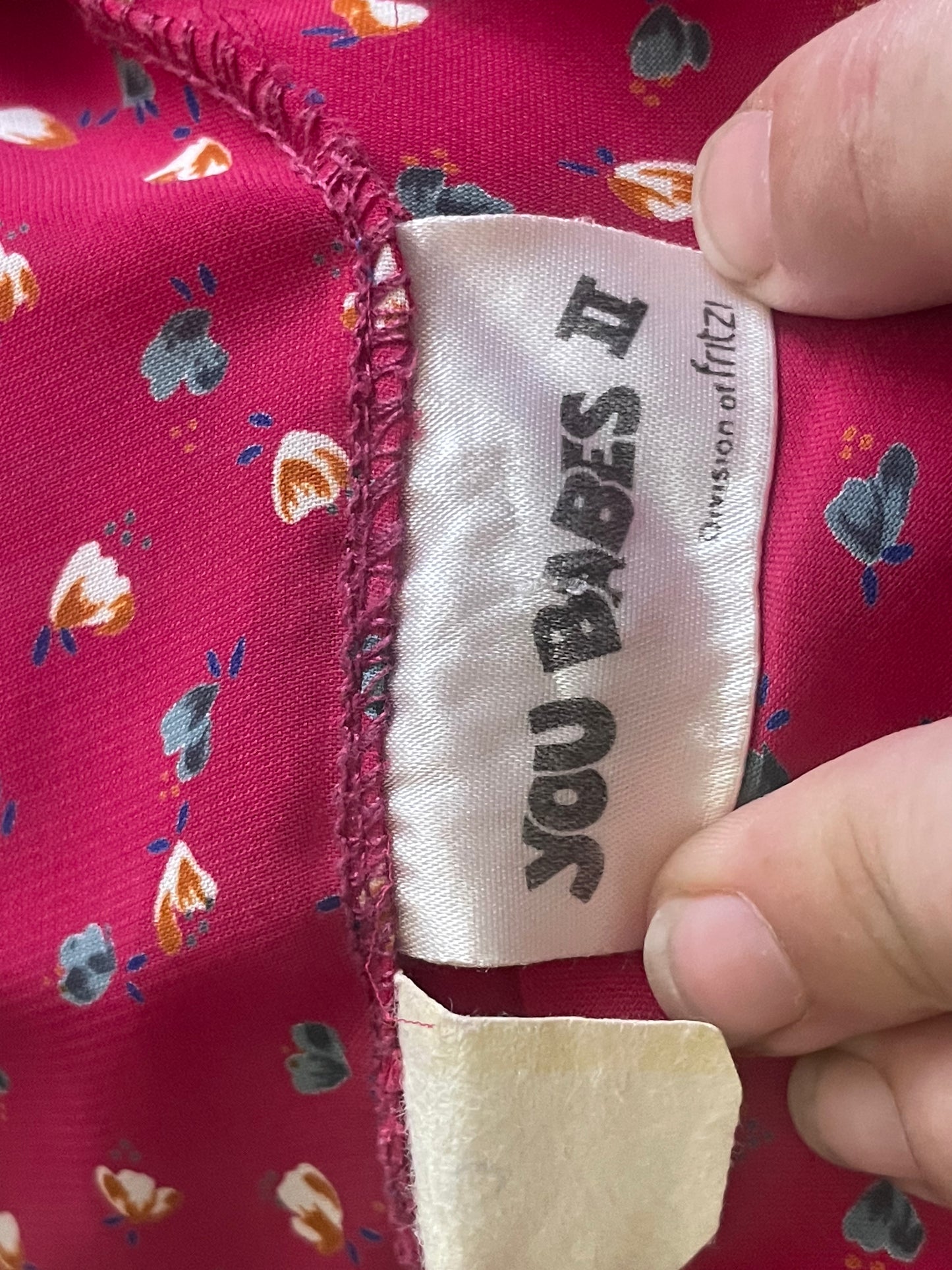 Vintage 1990’s Pink Floral Print Dress