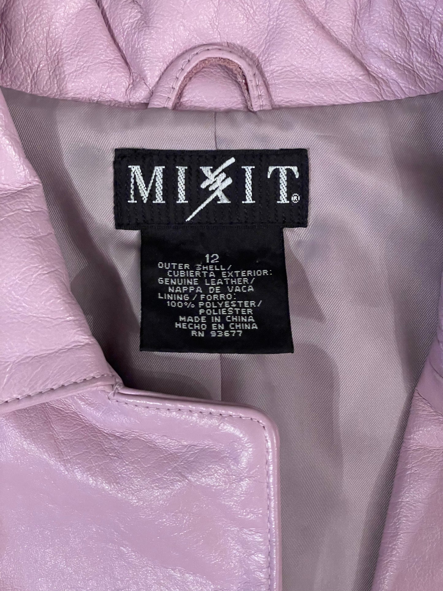 Vintage 1980’s Lavender Purple Leather Blazer Jacket