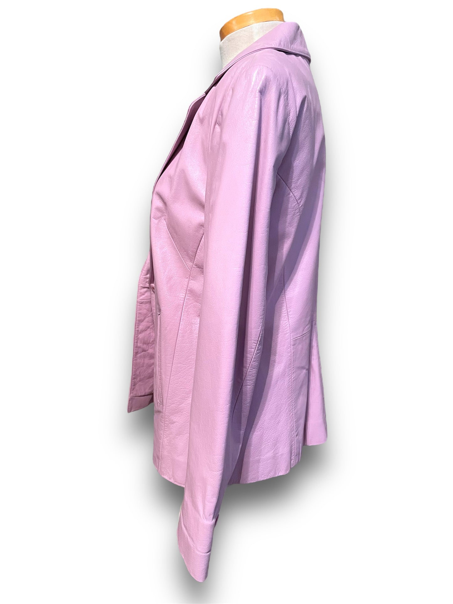 Vintage 1980’s Lavender Purple Leather Blazer Jacket