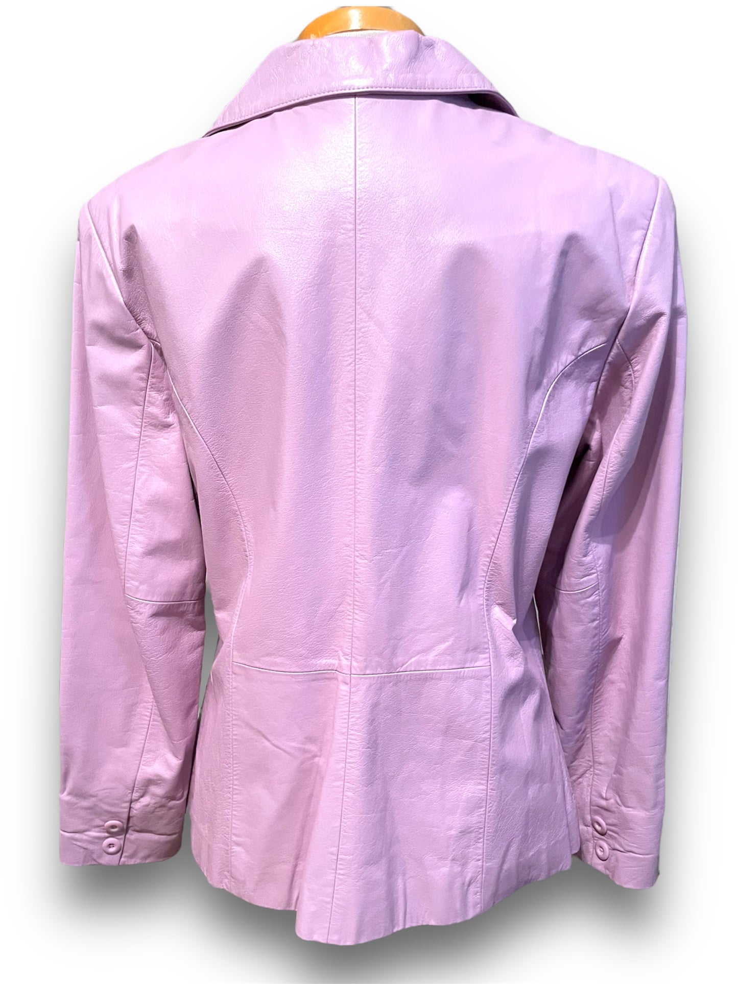 Vintage 1980’s Lavender Purple Leather Blazer Jacket